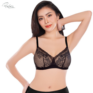 Presea บราไร้โครง Beauty Lace bra สีดำ MA1512