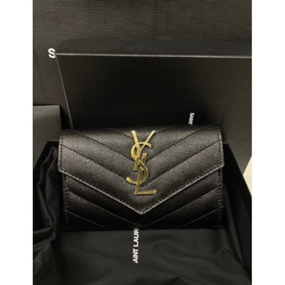 ของแท้ 100% YSL Small Envelope Wallet New อุปกรณ์ ครบ ใบเสร็จ copy ถุง กล่อง ช้อป paragon .