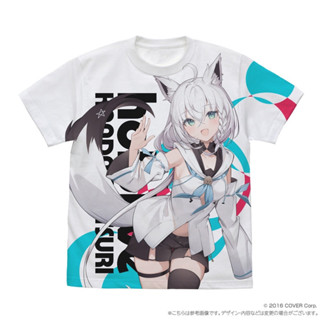 [แท้💯/Pre-Order✈️] Shirakami Fubuki - Hololive Full Graphic T-shirt
