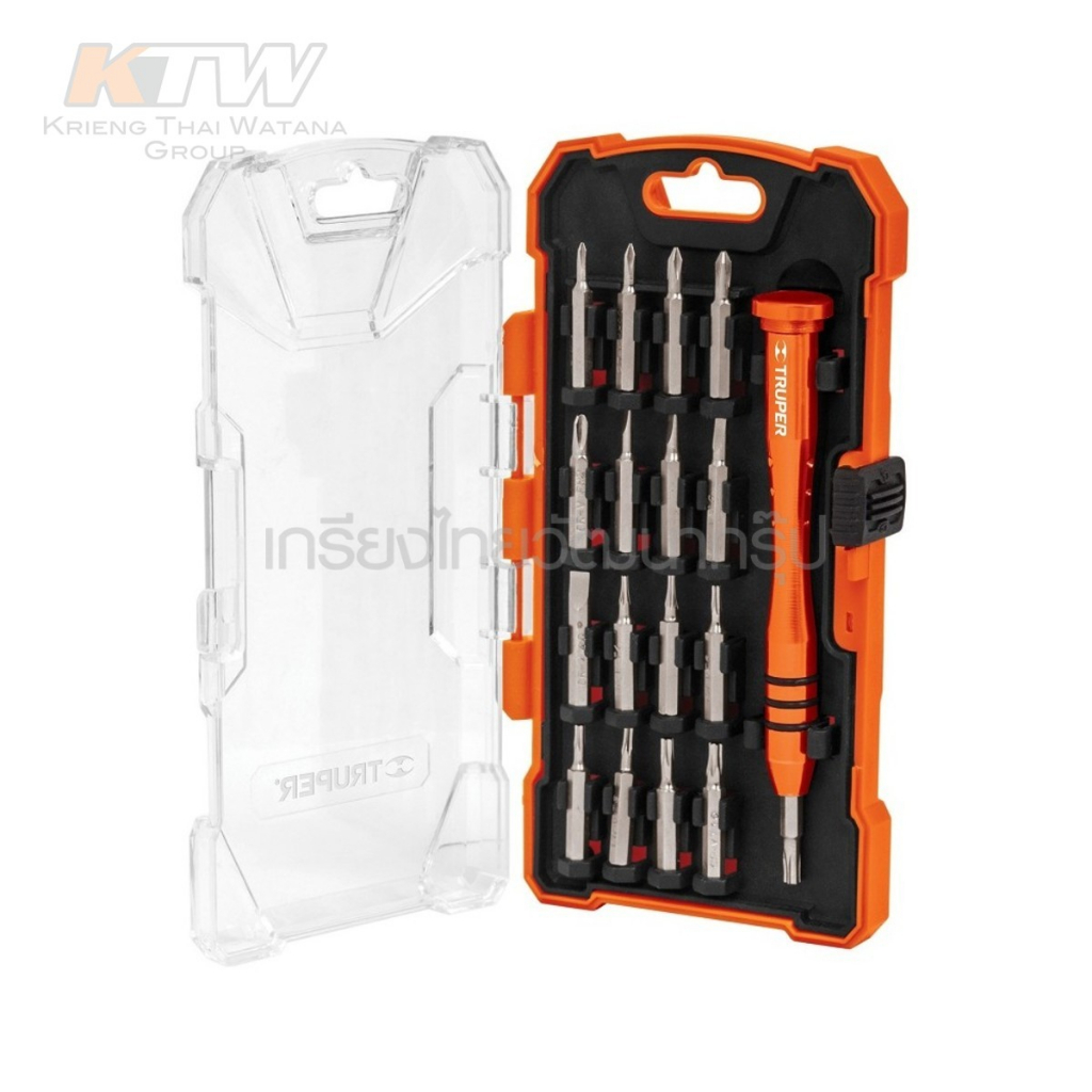 ไขควงชุด TRUPER (ทรูเปอร์) ไขควงงานละเอียด ดอกไขควง 16 หัว/30 หัว/42 หัว ทำจากเหล็กทนทาน ไขควงเล็ก ด้ามอลูมิเนียม