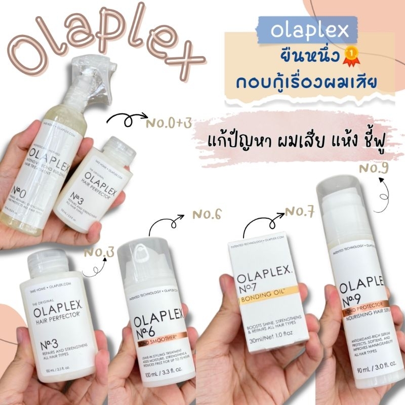 🔥เก็บโค้ดหน้าร้านหรือทักแชท🔥🔥ของแท้ล็อตใหม่ฉลากไทย🔥Olaplex โอลาเพล็กซ์ No.0,No.3,No.4,No.5,No.6,No.7