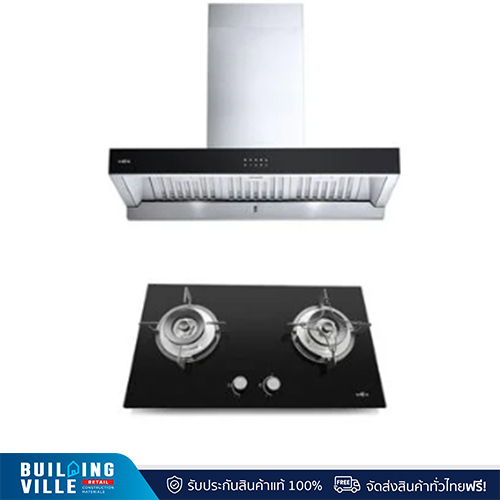 [ส่งฟรี!!] MEX ชุดเครื่องดูดควัน K632BFX90 + เตาแก๊ส V4731M