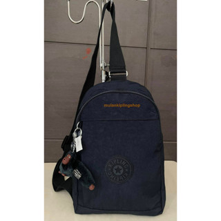 ส่งฟรีEMS  Kipling Klynn  Sling Backpack - True Blue Tonal สีกรมท่า