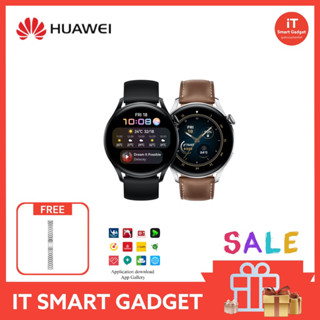 HUAWEI WATCH 3 ACTIVE BLACK  หน้าปัด 46mm | โทรผ่าน eSIM | ดูแลสุขภาพตลอดทั้งวัน | ใช้งานแบตเตอรี่นาน 14 วัน