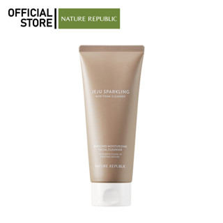 NATURE REPUBLIC JEJU SPARKLING MUD FOAM CLEANSER โฟมล้างหน้าและสครับ 2in1