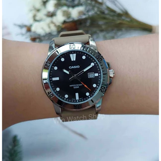 (กล่องคลีม)ประกันcmg 1 ปี ยอดฮิต ขายดี Casio MTP ชาย MTP-VD01 MTP-VD300 MTP-VD300-1Bแท้ประกันศูนย์ central 1 ปี