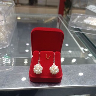 pearl ball silver earring price for 1 pair of earring