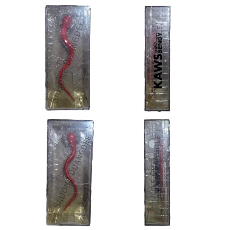 2003 Kaws Bendy Vinyl Figure Red ***ของแท้ มือ1 ***