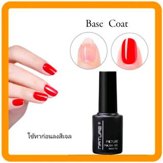 ราคาถูก พร้อมส่ง! 💅UV BASE COATอย่างดี เบสทารองพื้น ทาก่อนสีเจล builder gel harder gel เพื่อติดทนนาน ป้องกันเล็บเหลือง