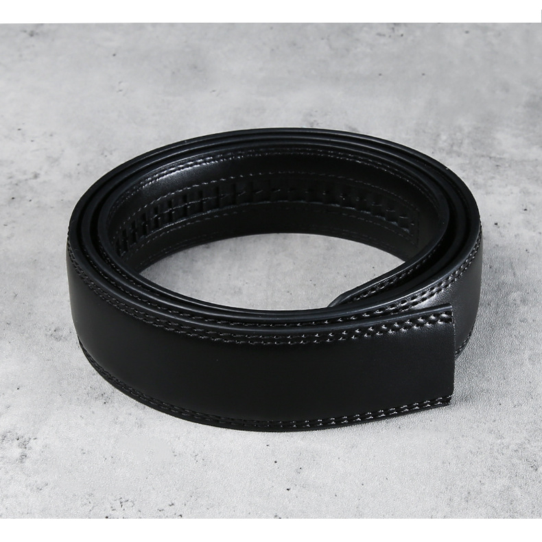 สายเข็มขัดหนัง ขนาด 3.5 cm. ยาว 120 ถึง 140 cm. สีดำ แบบออโต้ล็อค สายหนังแท้ หนังเรียบ ไม่นิ่ม สินค้าในไทยพร้อมส่ง