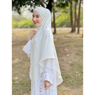 ตุรกีไซค์2XL หน้า1ชั้น ผ้าอาบาย่าป้ายเหล็ก กรม,แบน มีสี🛒 ขาว ดำ กรม ชมพูกะปิ