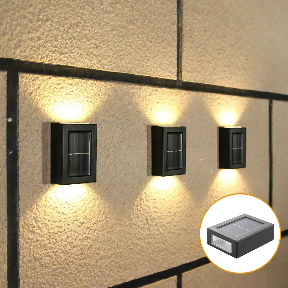 โซล่าเซลล์ ไฟปักสนาม ไฟติดผนังโซล่าเซลล์ Solar light ติดรั้วบ้าน เพิ่มความสวยงาม แต่งสวน ติดผนัง ตกแต่งกลางแจ้ง ไฟตกแต่ง