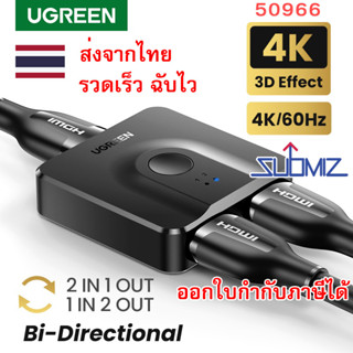 UGREEN HDMI Switch 2 IN 1 OUT 4K @ 60Hz HDMI for PS5, PS4, Xbox, TV Box, TV Stick, Switch, Monitor, PC 50966