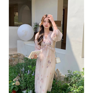 🌷🐇🌷Creammy Pink long dress🌷🐇🌷ป้ายypy