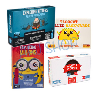 Exploding Kittens : Recipes for Disaster / Minions / Tacocat Spelled Backward / A Little wordy - บอร์ดเกมแมวระเบิด