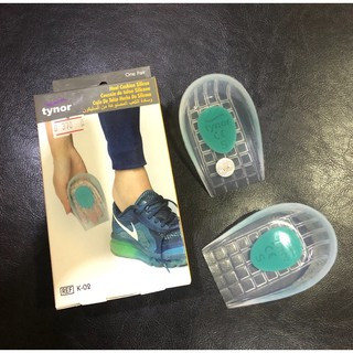 Tynor heel cushion silicone ซิลิโคนเจล ลดการบาดเจ็บและลดแรงกระแทกบริเวณส้นเท้า มีความนิ่มและอ่อนโยน ใส่กระชับ ไม่ลื่น