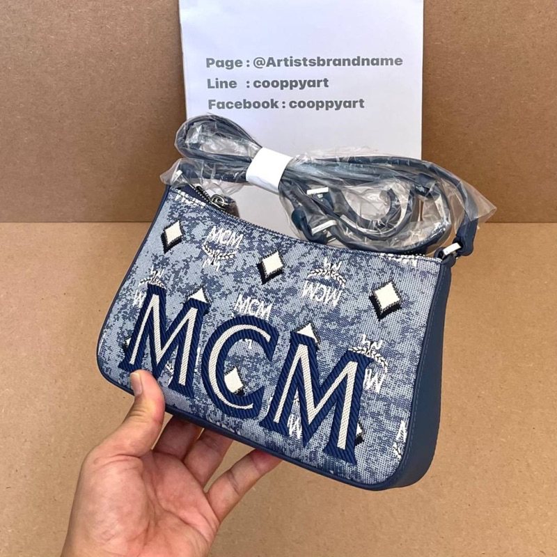 MCM Boston Mini Vintage Jacquard Monogram Canvas & Leather Shoulder Bag -  ShopStyle