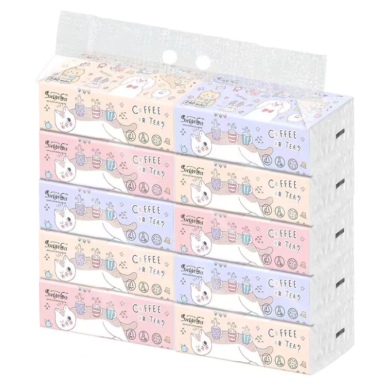 มาไหม่goodluck กระดาษทิชชห่อใหญ่ หนา 3 ชั้น (1 ห่อมี 240 แผ่น)A1 thumbnail 4