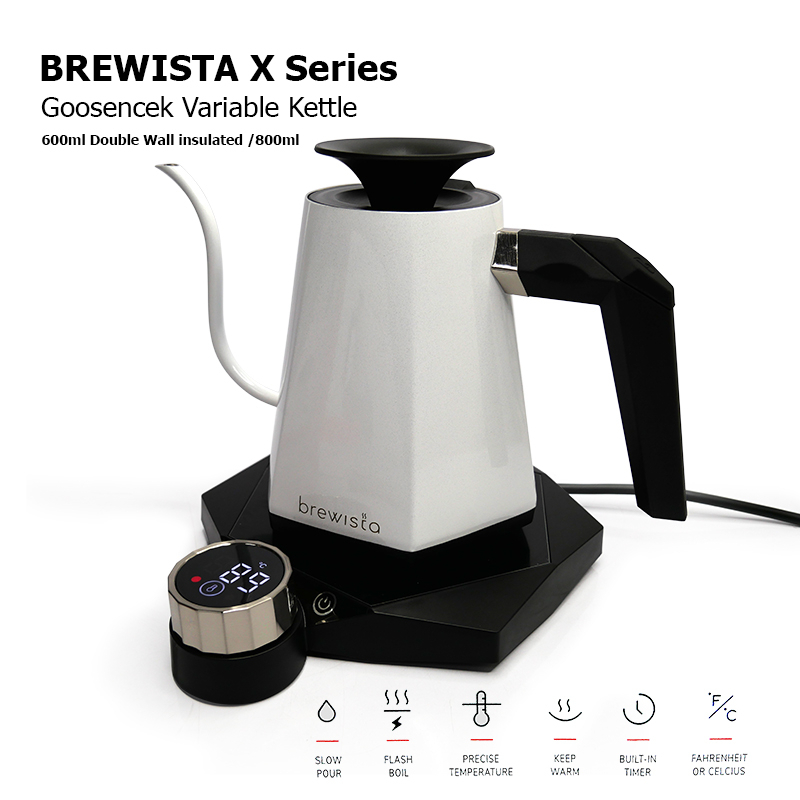 [Koffee House] กาต้มน้ำ Brewista X-SERIES กาคอห่าน 800ML สีขาว 1614-249-C05