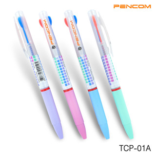 ปากกาลูกลื่น  2สี  Pencom TCP-01A (ราคาต่อ 1 ด้าม)