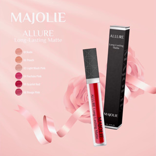 MAJOLIE  Long Lasting Matte Liquid Lip 3g มาโฌลี สีนู๊ด ลิควิคลิป เนื้อแมทท์ ติดทนนาน