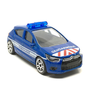 รถเหล็กมาจอเร็ต Majorette Citroen DS4 Gendarmerie สีฟ้า ขนาด 1/64 ยาว 8 cm มือสอง #003