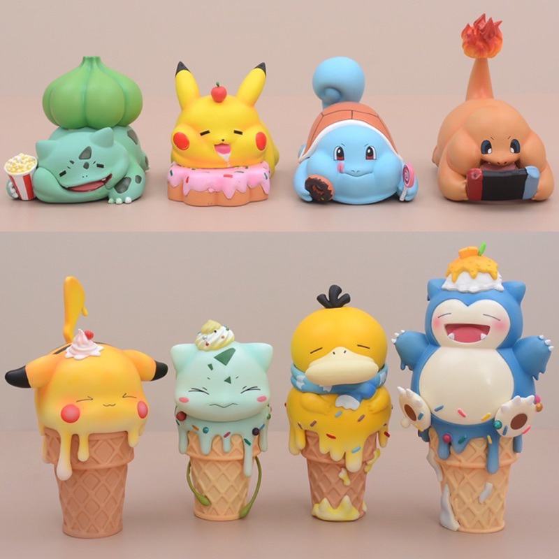 โมเดล ฟิกเกอร์ โปเกม่อน GK - Lazy Pokemon Sweet Ice cream & Fat