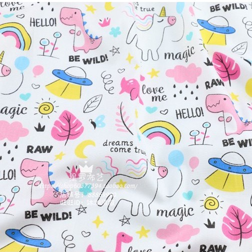 ผ้าคอตตอน 100% ทอทวิล ผ้าเมตร พิมพ์ลายดอกไม้ หน้ากว้าง 160 เซนติเมตร หรือ 63นิ้ว