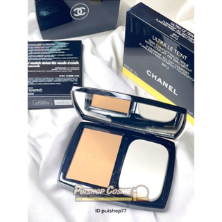 ถูกมากป้ายไทย รุ่นใหม่  CHANEL Le Teint Ultra Tenue Ultawear Flawless Compact Foundation SPF 15 แป้งอัดแข็ง แป้ง channel