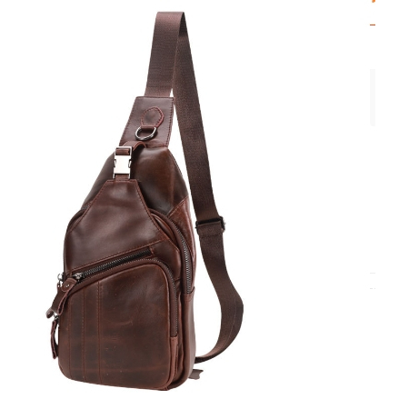 กระเป๋าคาดอก หนังหนังวัวแท้ 100 % Leather bag กระเป๋าหนัง กระเป๋าสะพาย