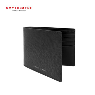 SMYTH &amp; MYNE กระเป๋าสตางค์หนังแท้ 8 CARD  สีดำ (RFID)