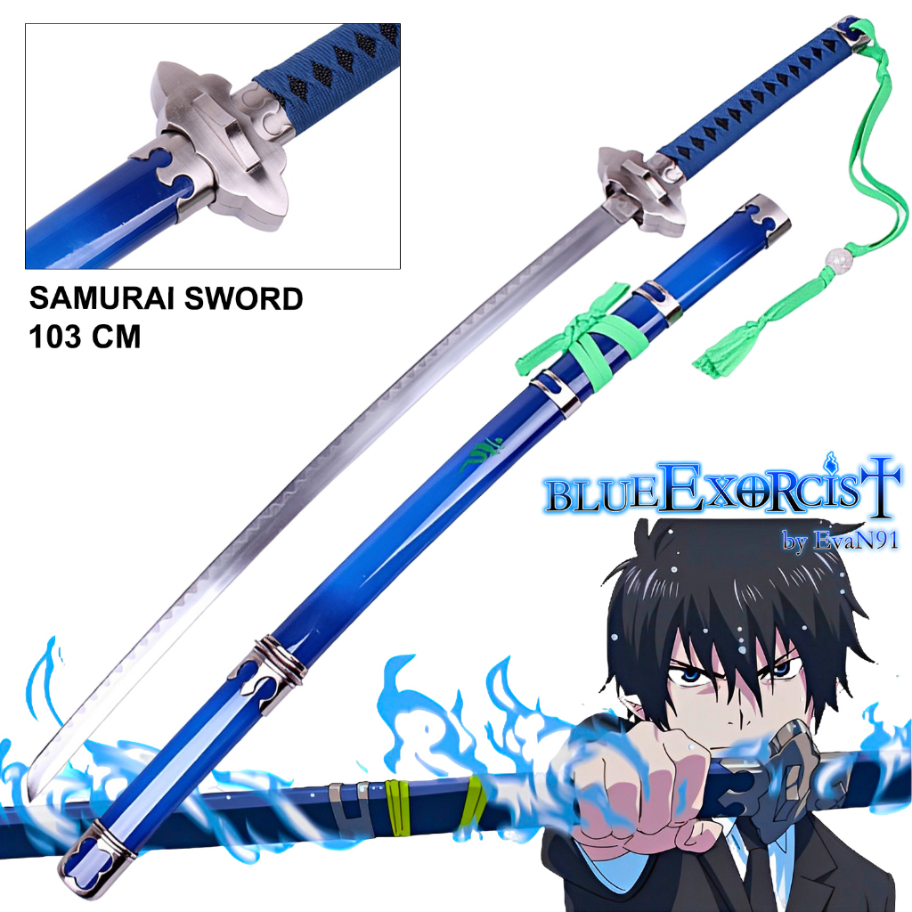 Japan Blue Exorcist บลูเอ็กโซซิสต์ เอ็กซอร์ซิสต์พันธุ์ปีศาจ Okumura Rin โอคุมูระ ริน Kurikara คาตานะ