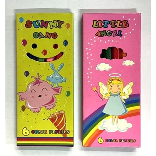 ดินสอสีไม้ 6 สี / 12 สี ตรา BE CARROT สั้น / ยาว สีไม้ราคาประหยัด
