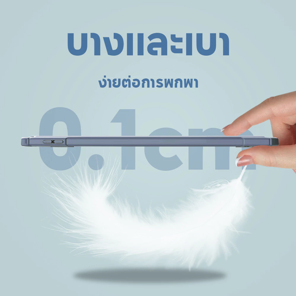 เคส iPad ซิลิโคนอ่อน ช่องปากกา Gen5-10 / Air / Mini / Pro thumbnail 7