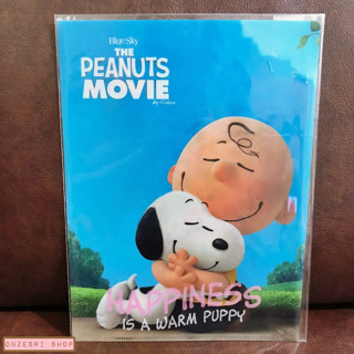 แฟ้ม A4 Snoopy the Peanuts Movie ลาย Hug แยกใส่เอกสารได้ 2 ช่องซ้าย-ขวา