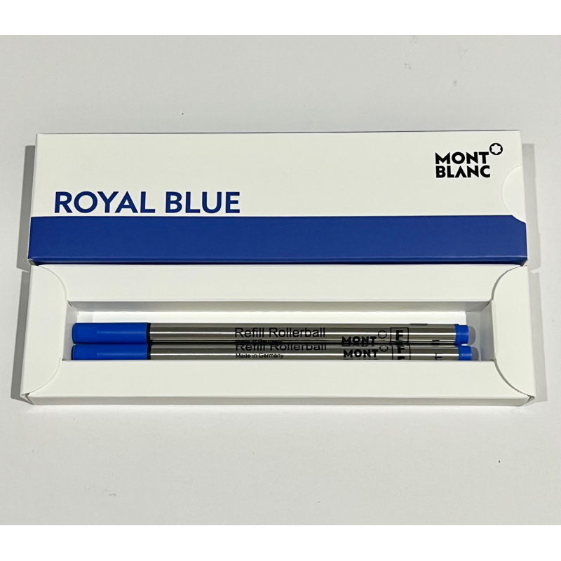 ไส้ปากกา Refill rollerball size F Montblanc - Royal Blue สีน้ำเงิน 2ชิ้น/กล่อง