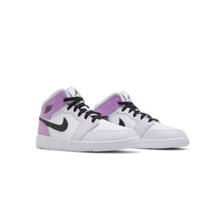 (พร้อมส่ง ของแท้ 100%) AIR JORDAN 1 MID BARELY GRAPE (GS)