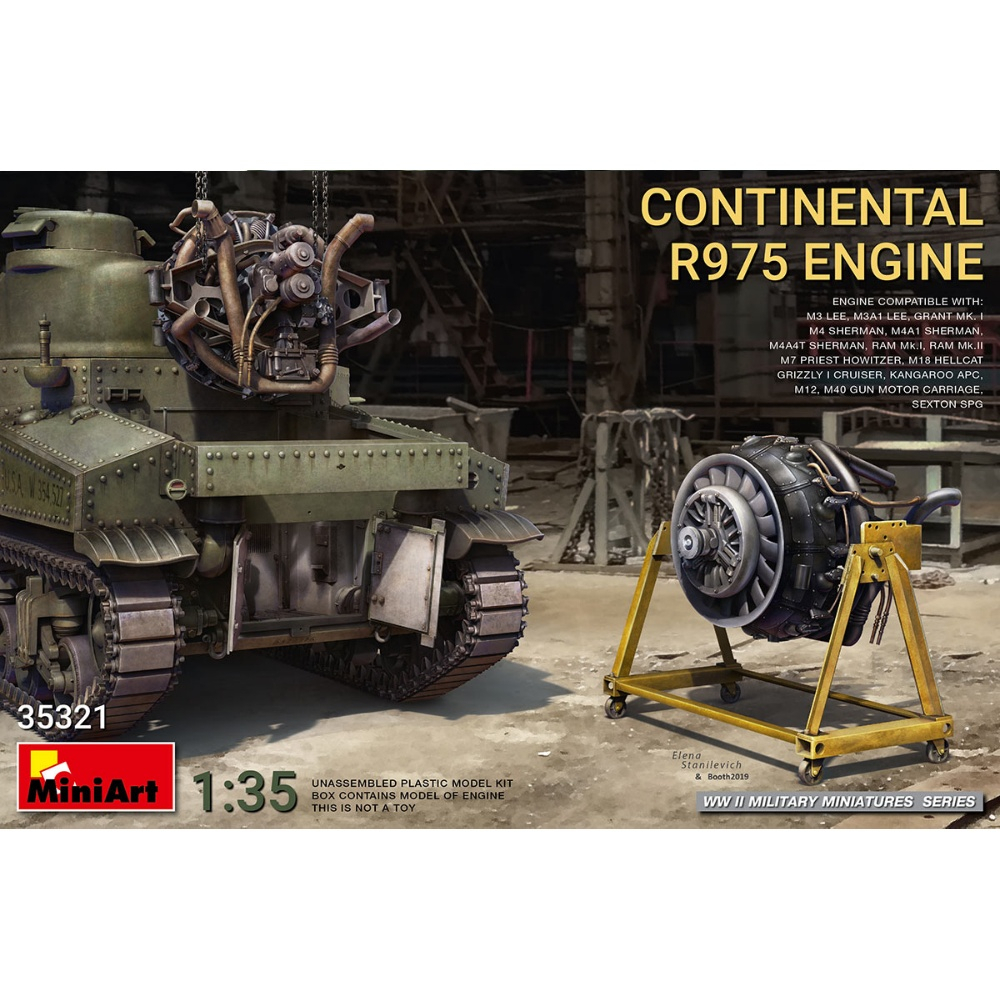 [MiniArt] 1/35 : Continental R975 Engine [MI 35321]