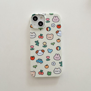 เคส สำหรับ ไอโฟน เคสซิลิโคน สินค้าพร้อมส่งจากไทย สำหรับ Iphone 14 13 12 11 Pro max เคสหมีส้ม PC-077