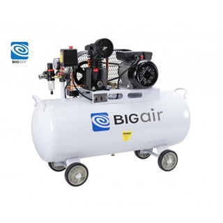 ปั๊มลมสายพาน BIGAIR รุ่น BAB-10100 1HP 100ลิตร 220V.