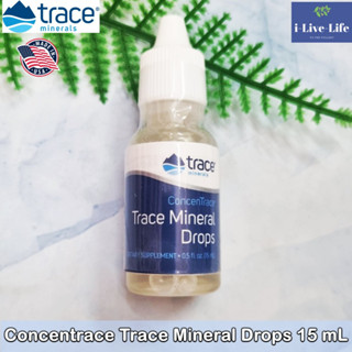 Trace Minerals - ConcenTrace® Trace Mineral Drops 15 mL อาหารเสริมแร่ธาตุเข้มข้น แบบหยด