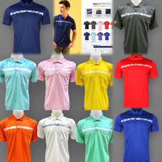 เสื้อโปโลชายแขนสั้น EG6171 ภาค 2มี12สีลิ้งนี้มีสีเหลือง,เทา