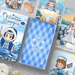 Winter Magic Tarot V2 ไพ่ทาโรต์วินเทอร์  ขอบสีฟ้า ไพ่ทาโรต์ ไพ่ทาโร่ ไพ่ทาโร่แท้ ไพ่ทาโร่น่ารัก สวย ไพ่ยิปซี ของแท้