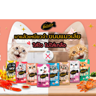 Bellotta ขนมแมวเลียเบลลอตต้า 15gX4 ซอง