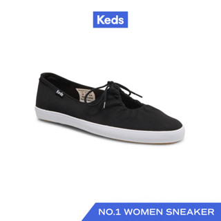 KEDS รองเท้าผ้าใบ แบบสวม รุ่น MIRA CANVAS สีดำ ( WF66640 )