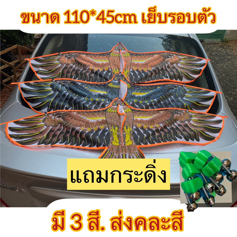 ว่าวเด็กเล่น ว่าวยักษ์ ว่าวนกอินทรีย์ ว่าวไล่นก ว่าวตกแต่งสวน ขนาด 170*70 cm ,160*70 cm 110*45cm พร้อมกระดิ่งไล่นก