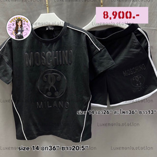 👜: New!! Moschino Set T-shitt &amp; Short‼️ก่อนกดสั่งรบกวนทักมาเช็คสต๊อคก่อนนะคะ‼️