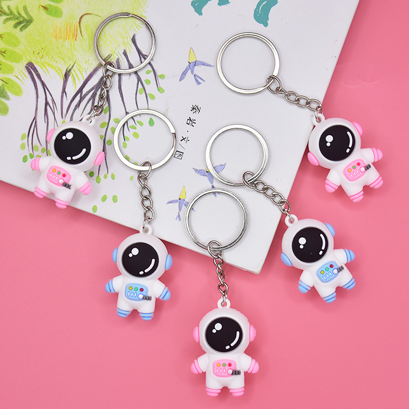 Little นักบินอวกาศนักบินอวกาศพวงกุญแจรถยนต์จี้ซิลิโคน - รูปที่ 3