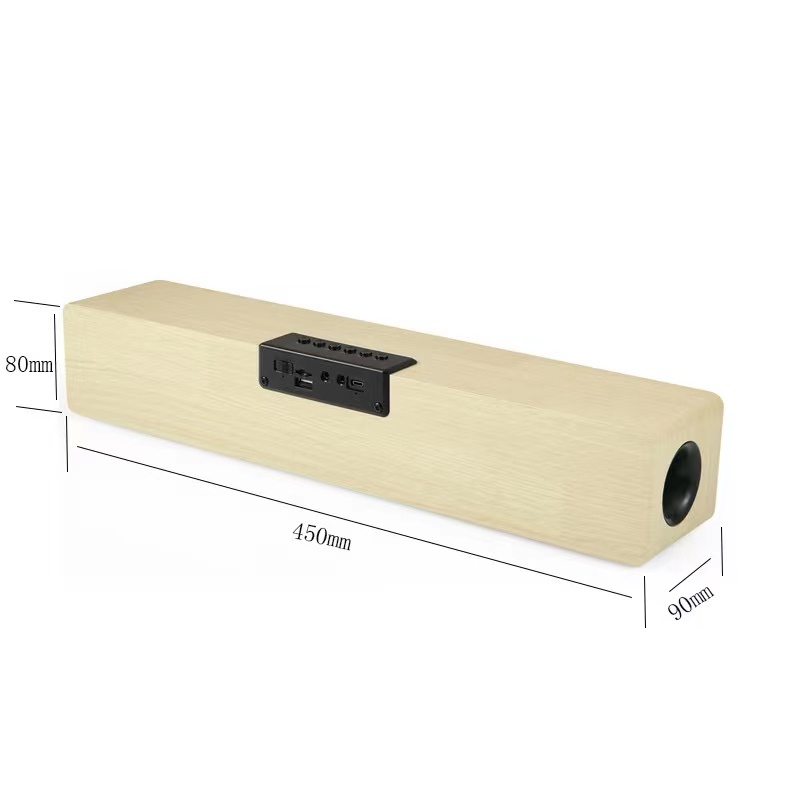 ลำโพงบลูทูธ ลายไม้ รุ่น M1 Wood Bluetooth V4.0 Speaker M1 ลำโพง 6 ดอก-ของแท้100%r (รองรับบลูทูธ, ยูเอสบี, การ์ด TF)