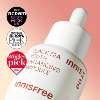 แท้💯พร้อมส่ง Innisfree Black Tea Youth Enhancing Treatment Essence 1ml (NEW) ชะลอวัยให้ผิว สำหรับผิวบอบบาง